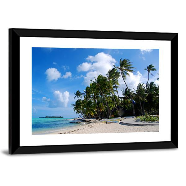 Bora Bora Island Canvas Wall Art-3 Horizontal-Gallery Wrap-25" x 16"-Tiaracle