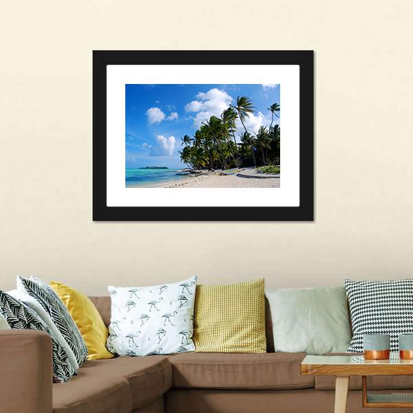 Bora Bora Island Canvas Wall Art-3 Horizontal-Gallery Wrap-25" x 16"-Tiaracle