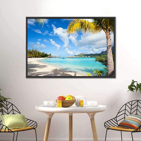 Bora Bora Island Polynesia Canvas Wall Art-3 Horizontal-Gallery Wrap-25" x 16"-Tiaracle