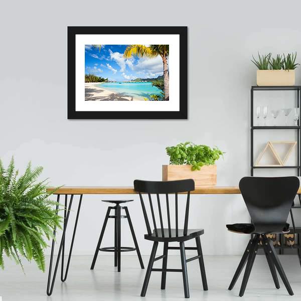 Bora Bora Island Polynesia Canvas Wall Art-3 Horizontal-Gallery Wrap-25" x 16"-Tiaracle