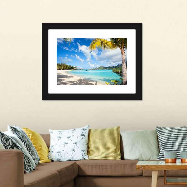 Bora Bora Island Polynesia Canvas Wall Art-3 Horizontal-Gallery Wrap-25" x 16"-Tiaracle