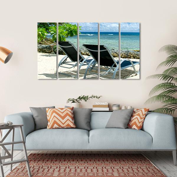 Bora Bora Tropical Beach Canvas Wall Art-5 Horizontal-Gallery Wrap-22" x 12"-Tiaracle