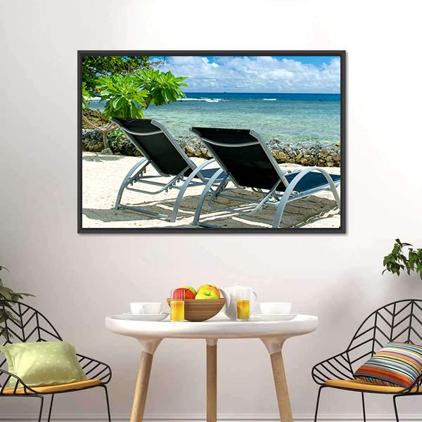 Bora Bora Tropical Beach Canvas Wall Art-5 Horizontal-Gallery Wrap-22" x 12"-Tiaracle
