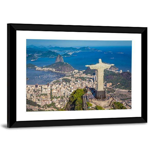 Botafogo Bay Brazil Canvas Wall Art-5 Horizontal-Gallery Wrap-22" x 12"-Tiaracle