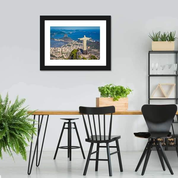 Botafogo Bay Brazil Vertical Canvas Wall Art-3 Vertical-Gallery Wrap-12" x 25"-Tiaracle