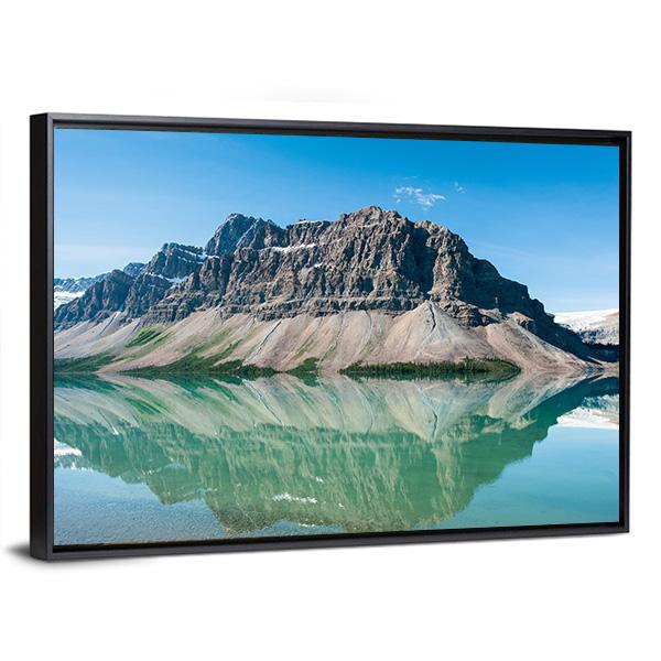 Bow Lake Canada Panoramic Canvas Wall Art-1 Piece-36" x 12"-Tiaracle