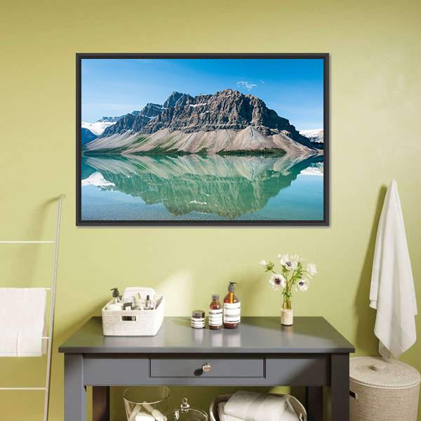 Bow Lake Canada Panoramic Canvas Wall Art-1 Piece-36" x 12"-Tiaracle