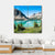 Bow Lake Canvas Wall Art-4 Square-Gallery Wrap-17" x 17"-Tiaracle