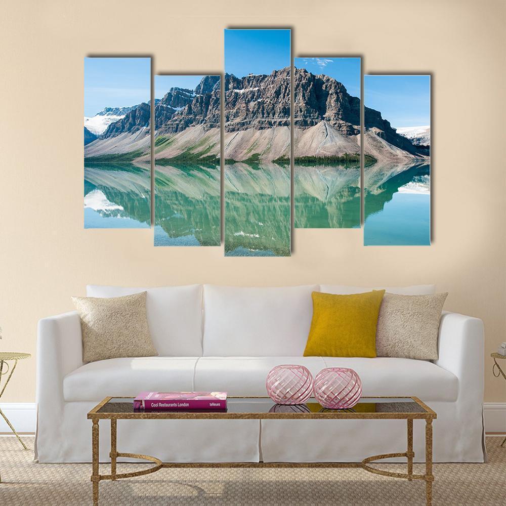 Bow Lake Canada Canvas Wall Art-5 Pop-Gallery Wrap-47" x 32"-Tiaracle
