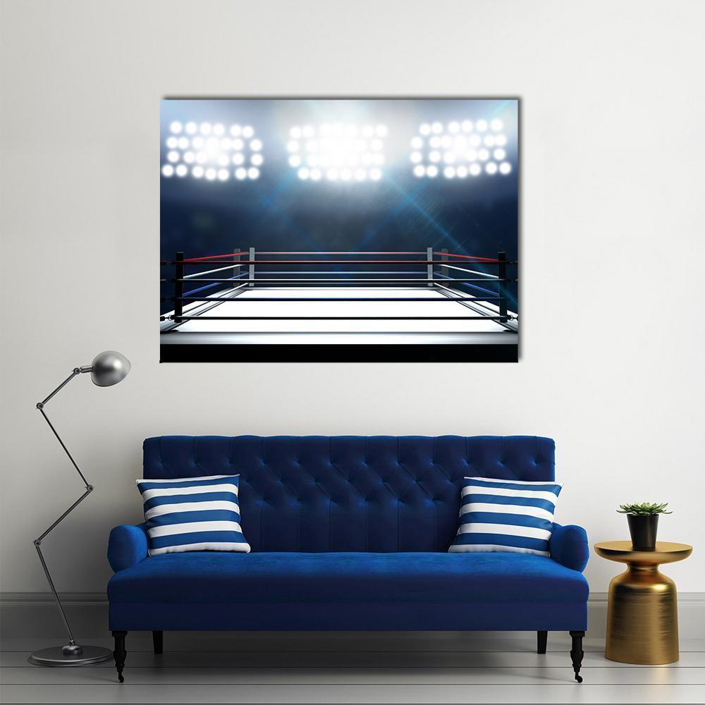 Boxing Ring Canvas Wall Art-1 Piece-Gallery Wrap-48" x 32"-Tiaracle