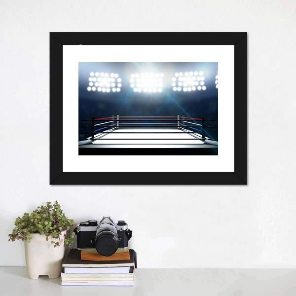 Boxing Ring Canvas Wall Art-1 Piece-Framed Print-20" x 16"-Tiaracle
