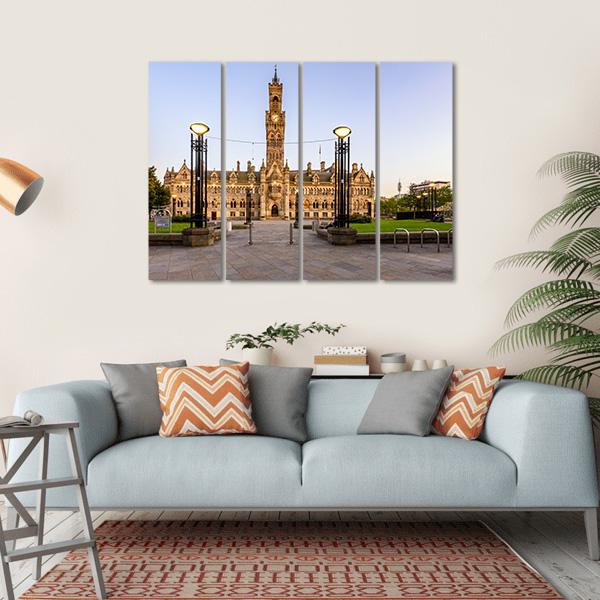 Bradford Town Hall Canvas Wall Art-4 Horizontal-Gallery Wrap-34" x 24"-Tiaracle