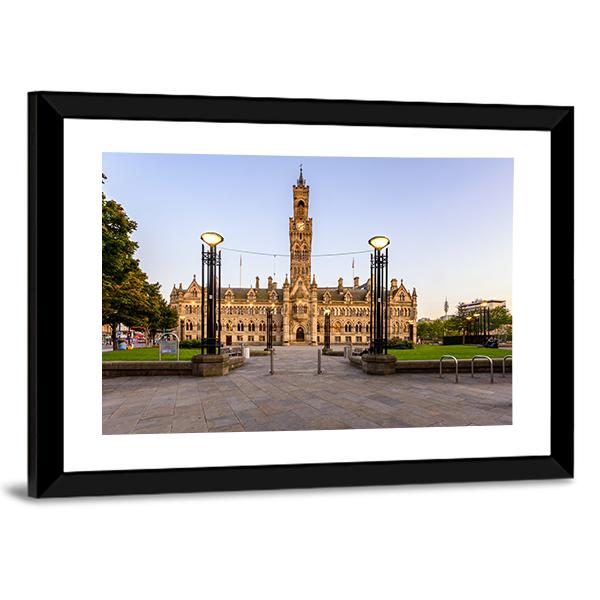 Bradford Town Hall Canvas Wall Art-5 Horizontal-Gallery Wrap-22" x 12"-Tiaracle