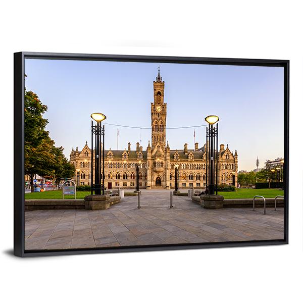 Bradford Town Hall Canvas Wall Art-5 Horizontal-Gallery Wrap-22" x 12"-Tiaracle