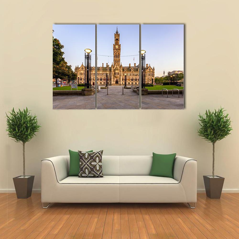 Bradford Town Hall Canvas Wall Art-3 Horizontal-Gallery Wrap-37" x 24"-Tiaracle