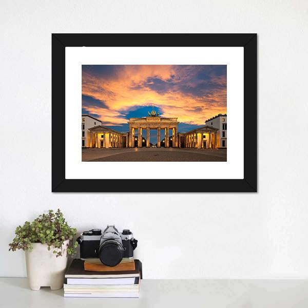 Brandenburg Gate Germany Vertical Canvas Wall Art-3 Vertical-Gallery Wrap-12" x 25"-Tiaracle