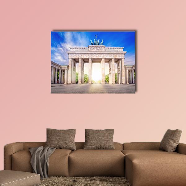 Brandenburg Gate In Berlin Germany Canvas Wall Art-1 Piece-Gallery Wrap-36" x 24"-Tiaracle