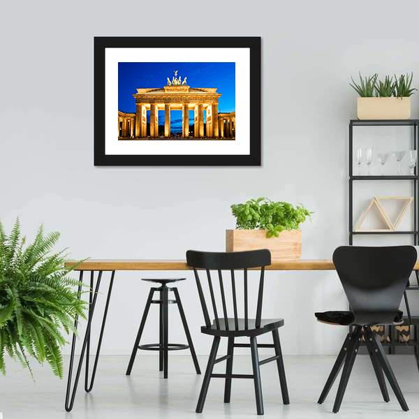 Brandenburg Gate In Berlin Canvas Wall Art-3 Horizontal-Gallery Wrap-25" x 16"-Tiaracle