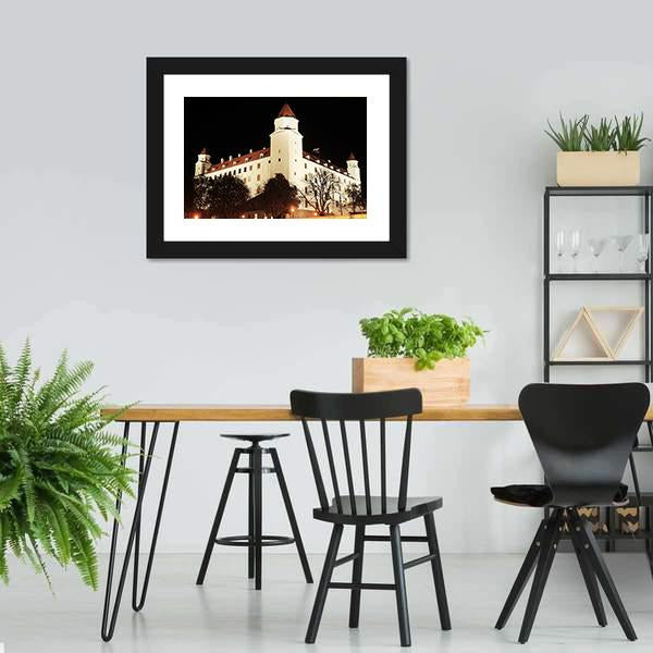 Bratislava Castle Canvas Wall Art-5 Horizontal-Gallery Wrap-22" x 12"-Tiaracle