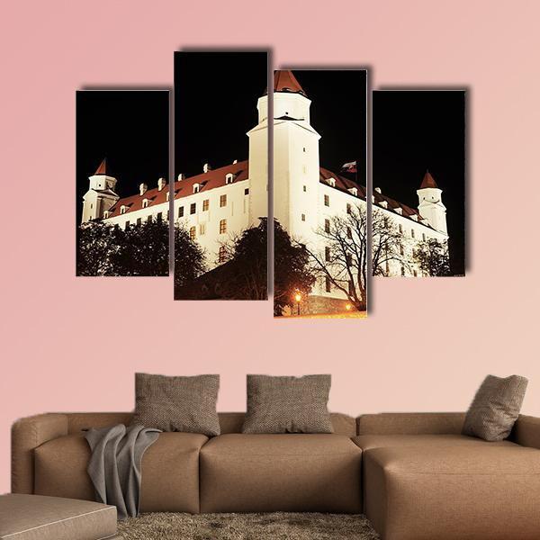 Bratislava Castle Canvas Wall Art-4 Pop-Gallery Wrap-50" x 32"-Tiaracle