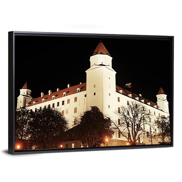 Bratislava Castle Canvas Wall Art-3 Horizontal-Gallery Wrap-25" x 16"-Tiaracle