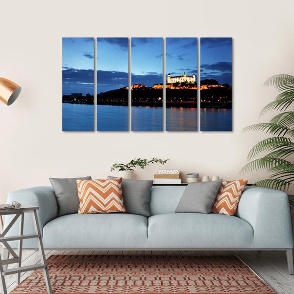 Bratislava Castle Slovakia Canvas Wall Art-5 Horizontal-Gallery Wrap-22" x 12"-Tiaracle