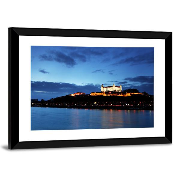 Bratislava Castle Slovakia Canvas Wall Art-3 Horizontal-Gallery Wrap-25" x 16"-Tiaracle