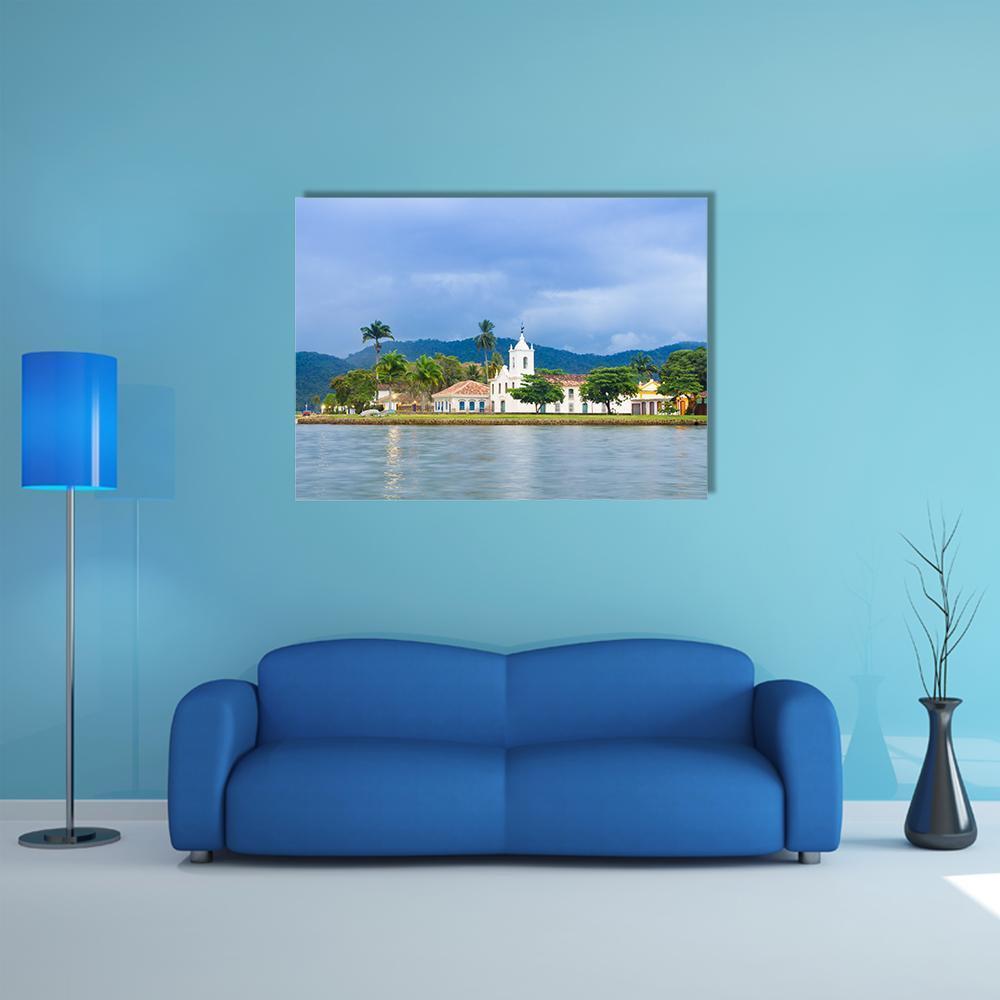 Brazilian Imperial Town Canvas Wall Art-1 Piece-Gallery Wrap-48" x 32"-Tiaracle