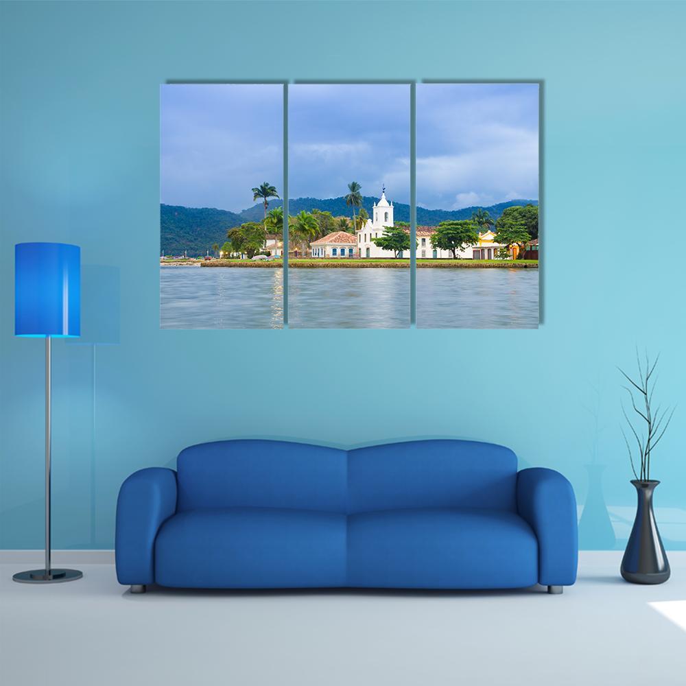 Brazilian Imperial Town Canvas Wall Art-3 Horizontal-Gallery Wrap-37" x 24"-Tiaracle