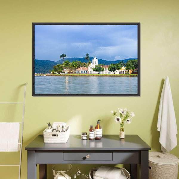 Brazilian Imperial Town Canvas Wall Art-3 Horizontal-Gallery Wrap-25" x 16"-Tiaracle