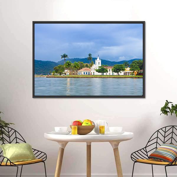 Brazilian Imperial Town Panoramic Canvas Wall Art-1 Piece-36" x 12"-Tiaracle