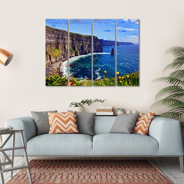 Breathtaking Sea Canvas Wall Art-4 Horizontal-Gallery Wrap-34" x 24"-Tiaracle