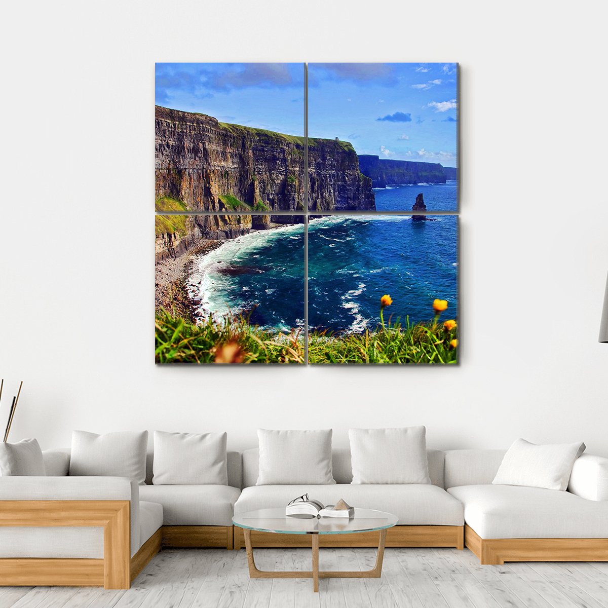 Breathtaking Sea Canvas Wall Art-4 Square-Gallery Wrap-17" x 17"-Tiaracle