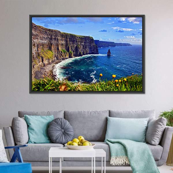 Breathtaking Sea Panoramic Canvas Wall Art-1 Piece-36" x 12"-Tiaracle