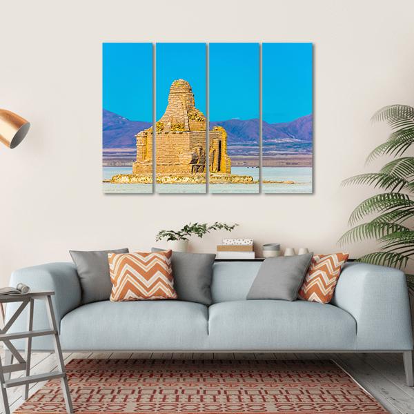 Brick Building Dakar Memorial Canvas Wall Art-4 Horizontal-Gallery Wrap-34" x 24"-Tiaracle