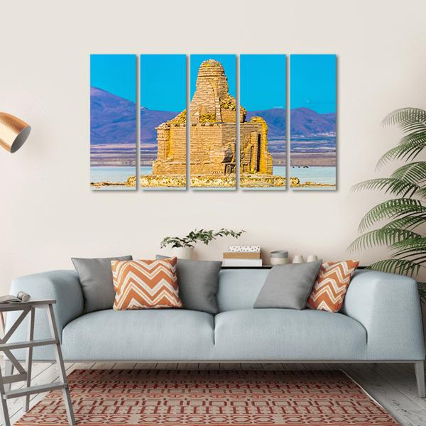 Brick Building Dakar Memorial Canvas Wall Art-5 Horizontal-Gallery Wrap-22" x 12"-Tiaracle