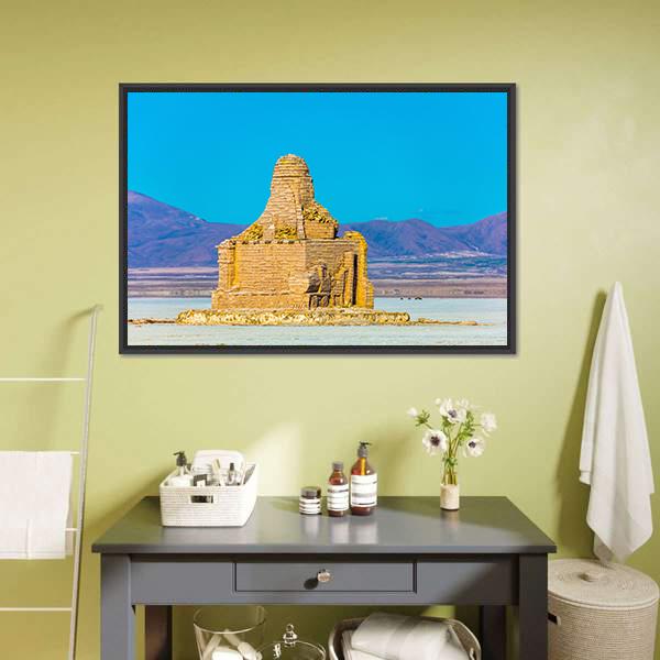 Brick Building Dakar Memorial Canvas Wall Art-5 Horizontal-Gallery Wrap-22" x 12"-Tiaracle