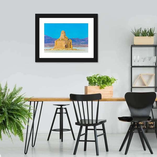 Brick Building Dakar Memorial Canvas Wall Art-5 Horizontal-Gallery Wrap-22" x 12"-Tiaracle