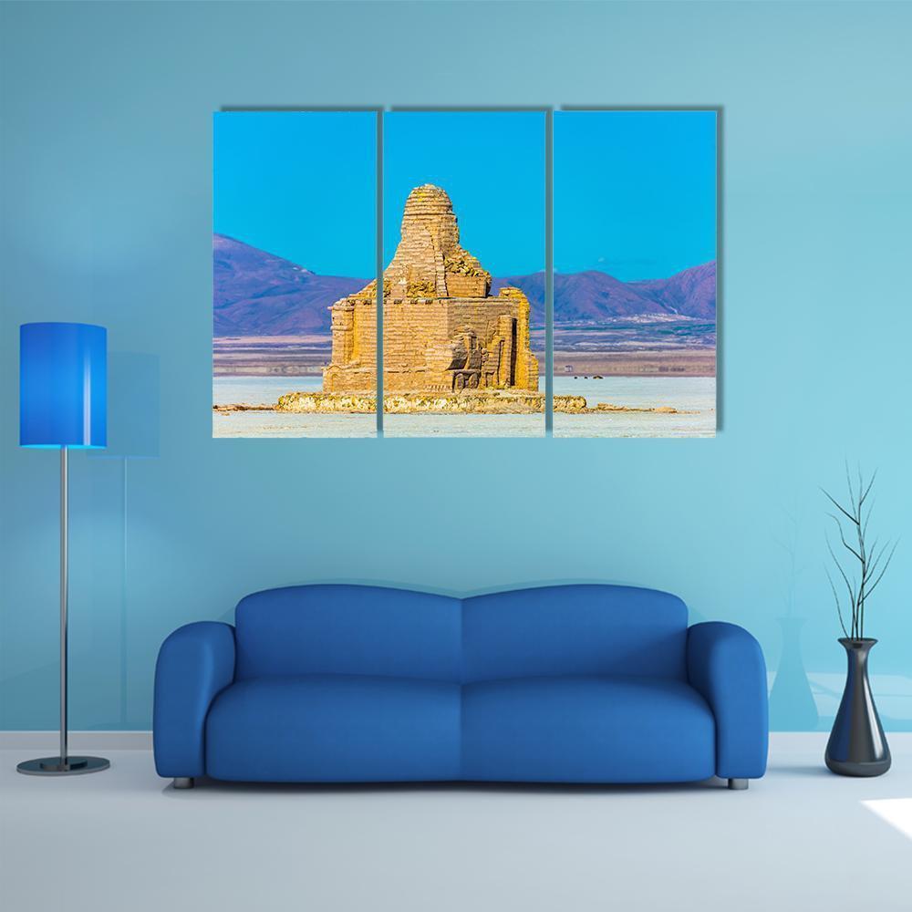 Brick Building Dakar Memorial Canvas Wall Art-3 Horizontal-Gallery Wrap-37" x 24"-Tiaracle