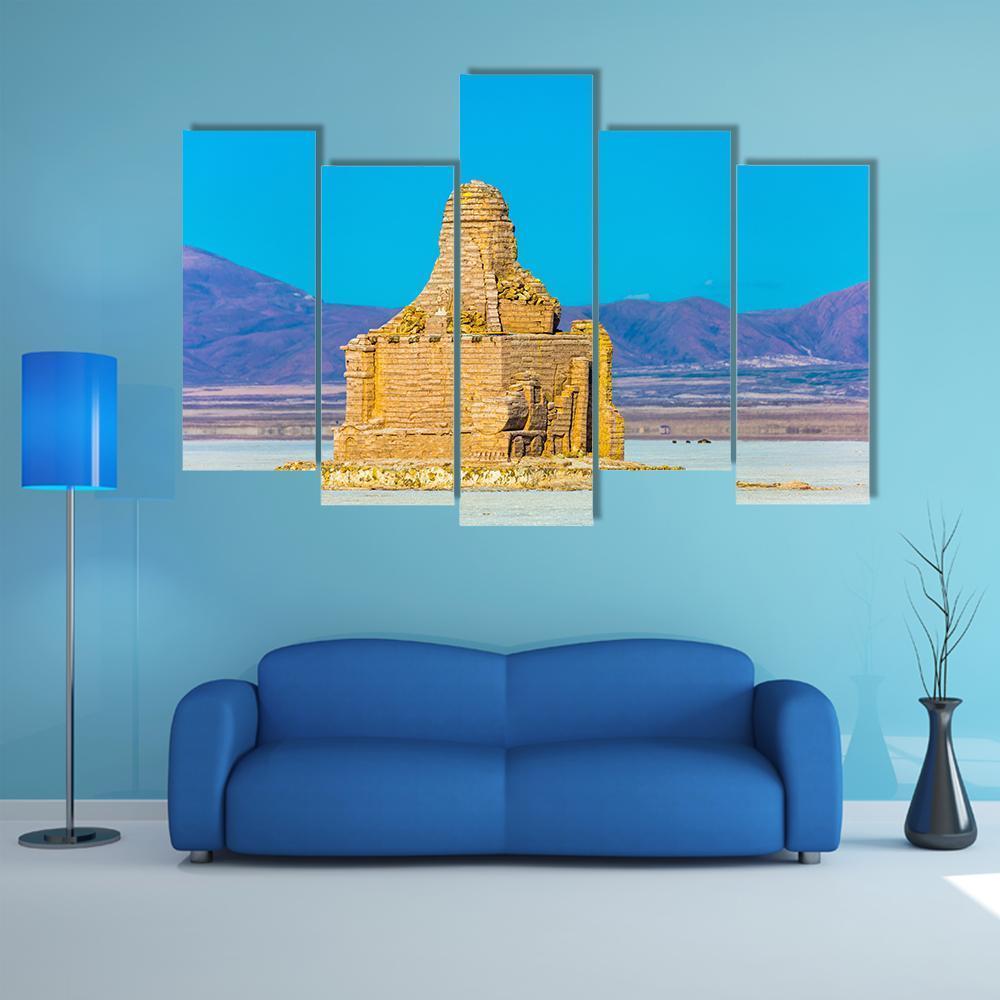 Brick Building Dakar Memorial Canvas Wall Art-5 Pop-Gallery Wrap-47" x 32"-Tiaracle