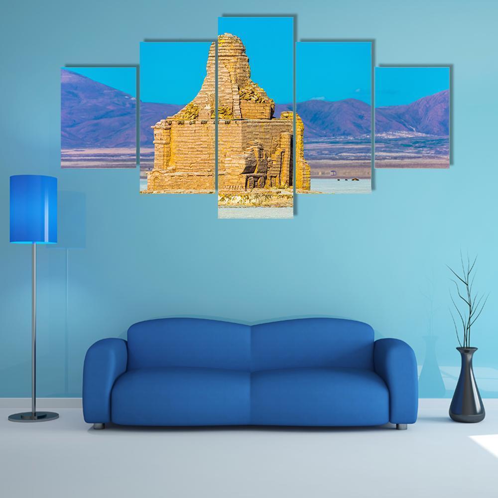 Brick Building Dakar Memorial Canvas Wall Art-5 Star-Gallery Wrap-62" x 32"-Tiaracle