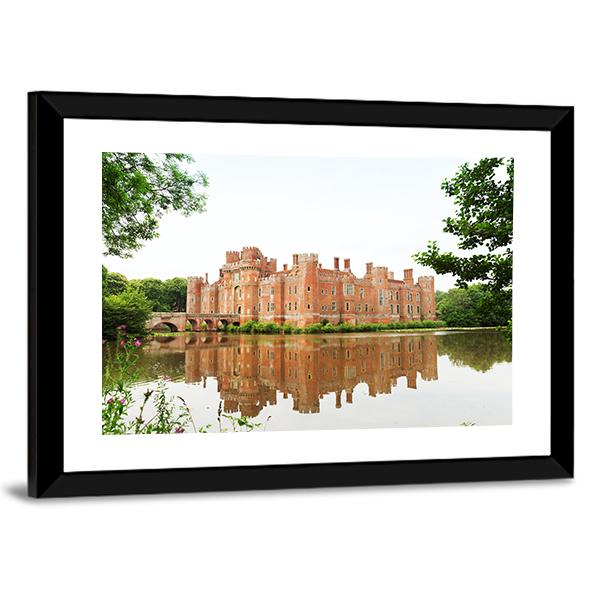 Brick Herstmonceux Castle Canvas Wall Art-5 Horizontal-Gallery Wrap-22" x 12"-Tiaracle