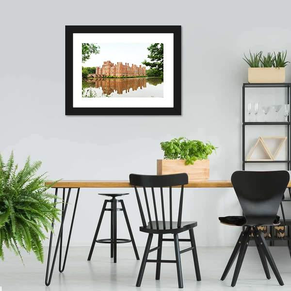 Brick Herstmonceux Castle Canvas Wall Art-5 Horizontal-Gallery Wrap-22" x 12"-Tiaracle