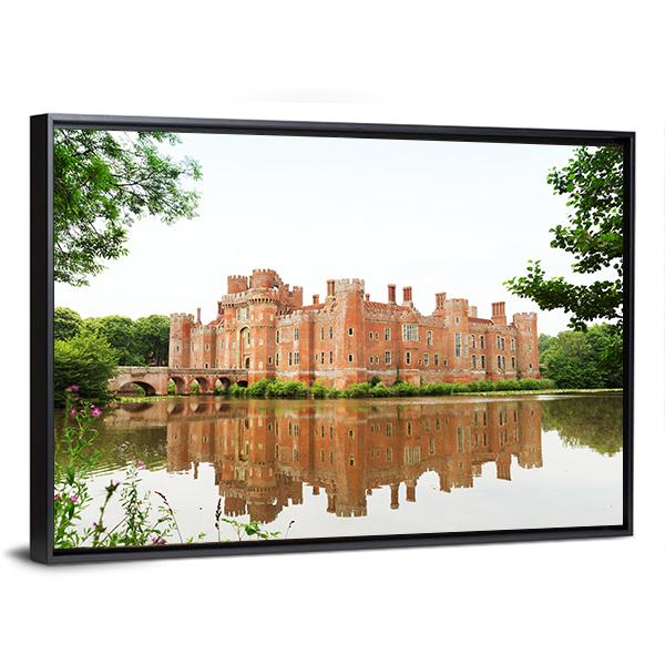 Brick Herstmonceux Castle Canvas Wall Art-5 Horizontal-Gallery Wrap-22" x 12"-Tiaracle