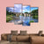 Bridge And River In Spain Canvas Wall Art-4 Pop-Gallery Wrap-50" x 32"-Tiaracle