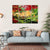 Bridge In Garden Canvas Wall Art-4 Horizontal-Gallery Wrap-34" x 24"-Tiaracle