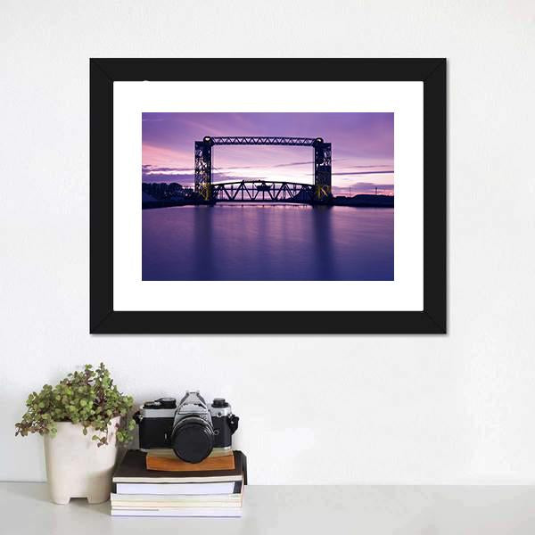 Bridge In Ohio Canvas Wall Art-1 Piece-Framed Print-20" x 16"-Tiaracle