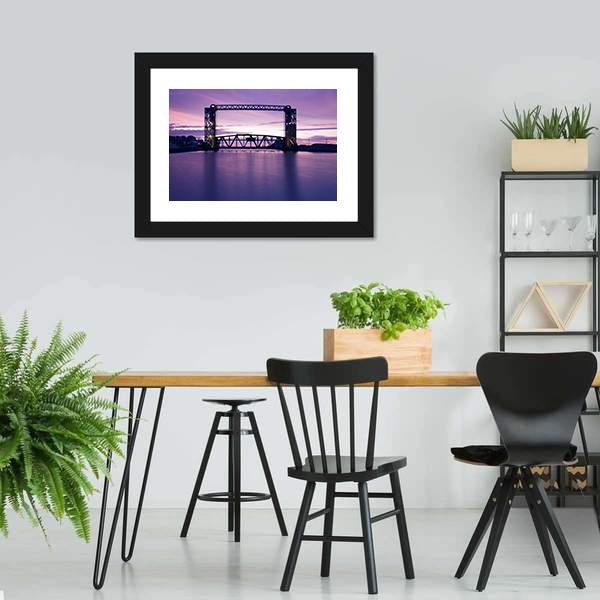 Bridge In Ohio Canvas Wall Art-3 Horizontal-Gallery Wrap-25" x 16"-Tiaracle