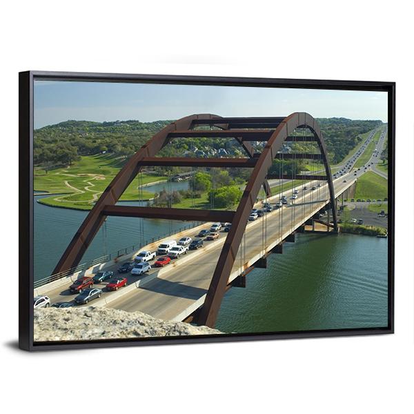 Bridge Of Austin Texas Canvas Wall Art-3 Horizontal-Gallery Wrap-25" x 16"-Tiaracle