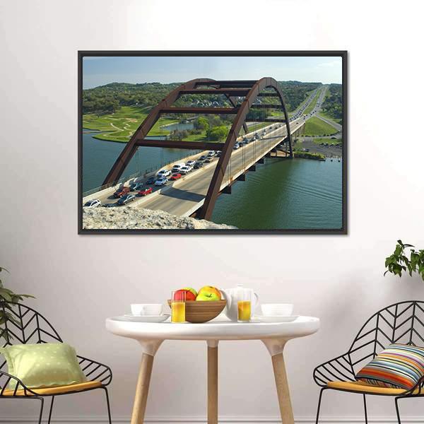Bridge Of Austin Texas Canvas Wall Art-3 Horizontal-Gallery Wrap-25" x 16"-Tiaracle